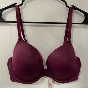 PINK bra. Maroon. 34D